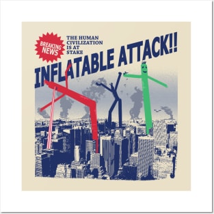 inflattable attack Posters and Art